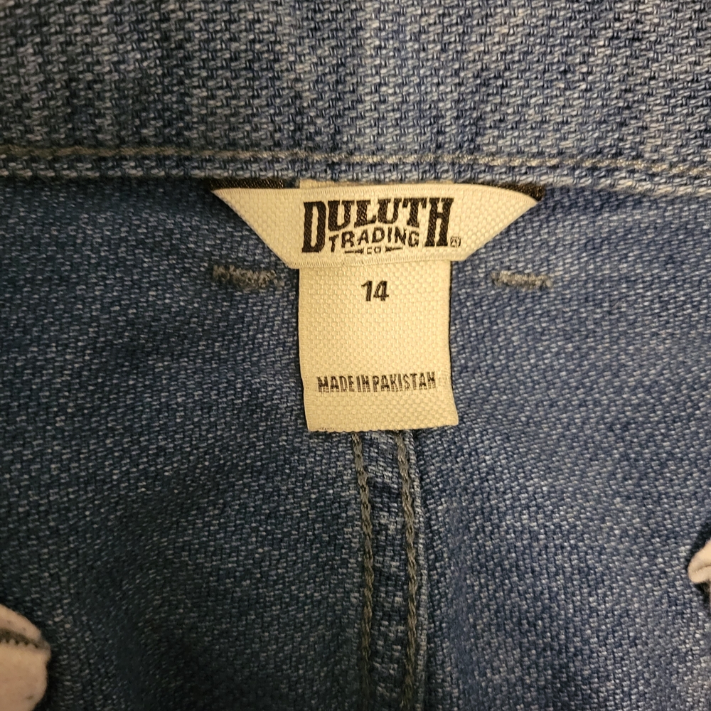 Duluth Trading Co Womens Denim A-Line Skirt. Size 14 - Picture 3 of 6